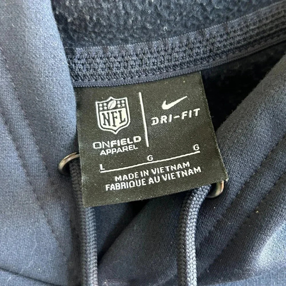 Nike NFL Chicago Bears Sideline Impact Lockup Performance Hoodie Size Large - Picture 4 of 8